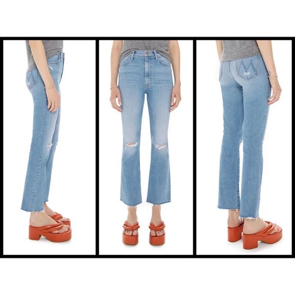💕MOTHER💕 The Hustler Ankle Fray Jeans ~ Thrilling Shots 28 NWT - Picture 2 of 16